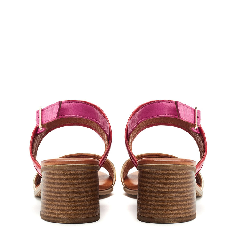 Luzula Pink Leather Sandals