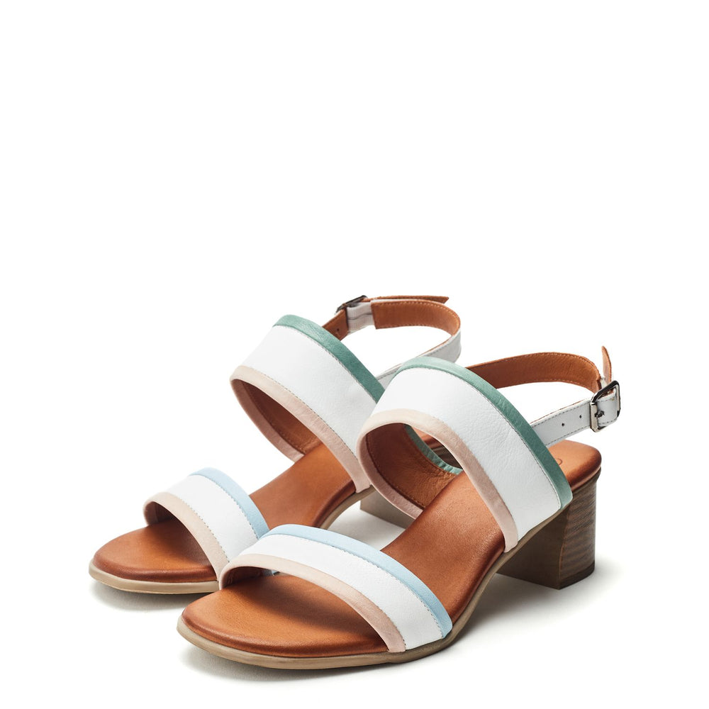 Luzula White Leather Sandals