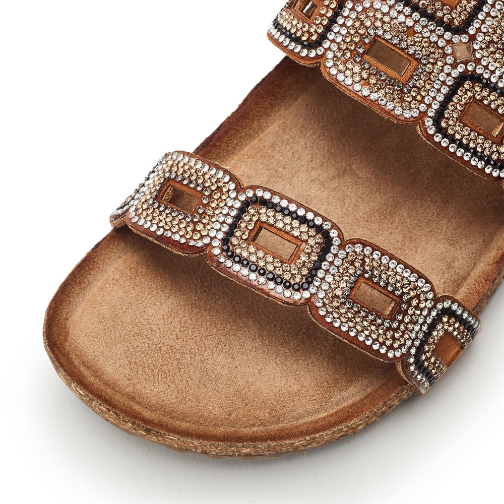 Lynora Camel Porvair Sandals