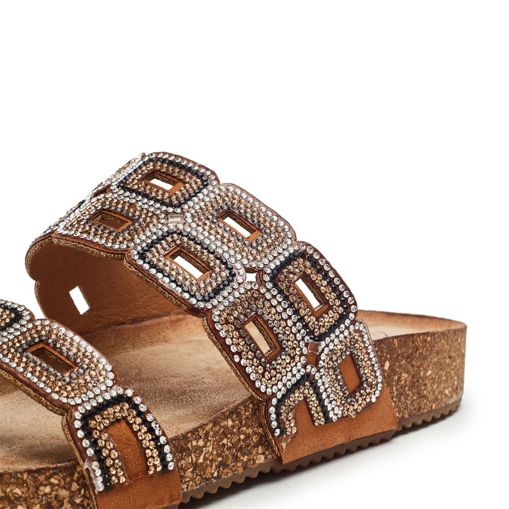 Lynora Camel Porvair Sandals