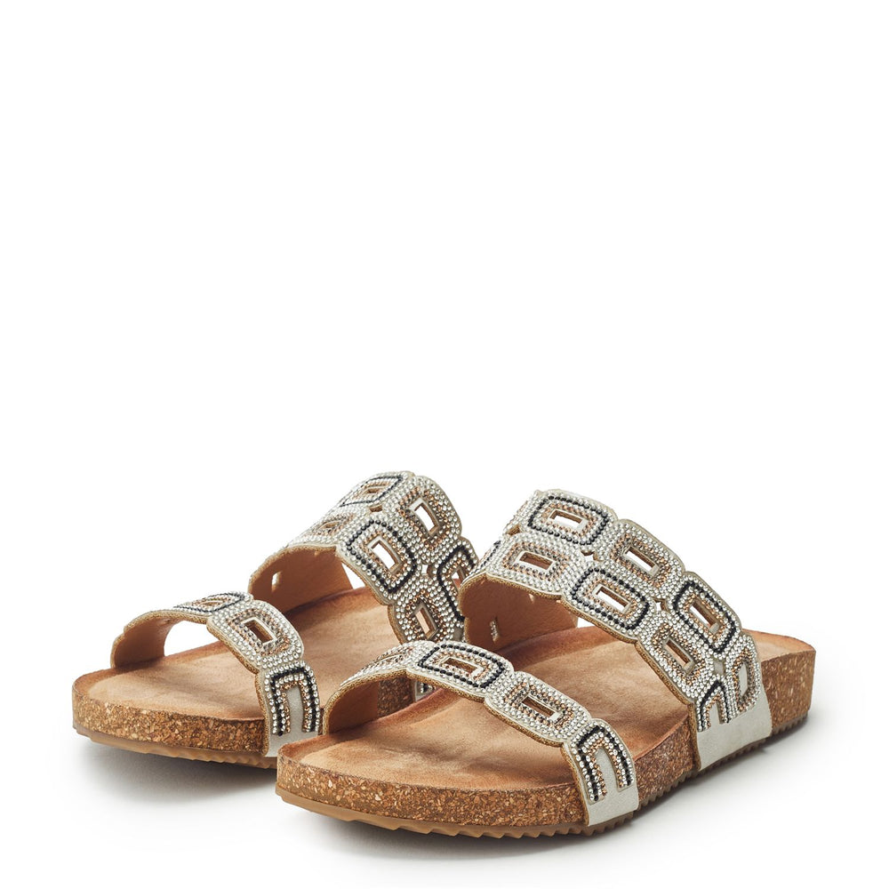 Lynora Grey Porvair Sandals