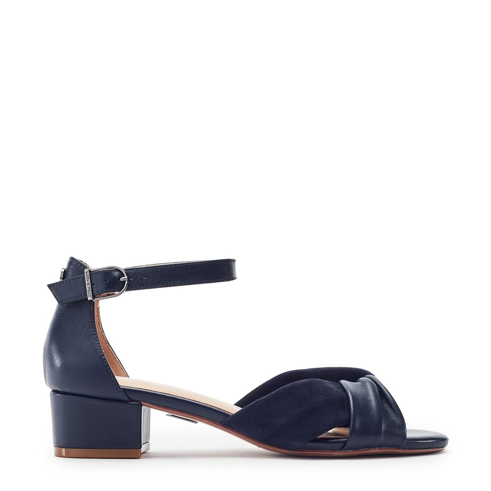 Macadima Navy Leather Sandals