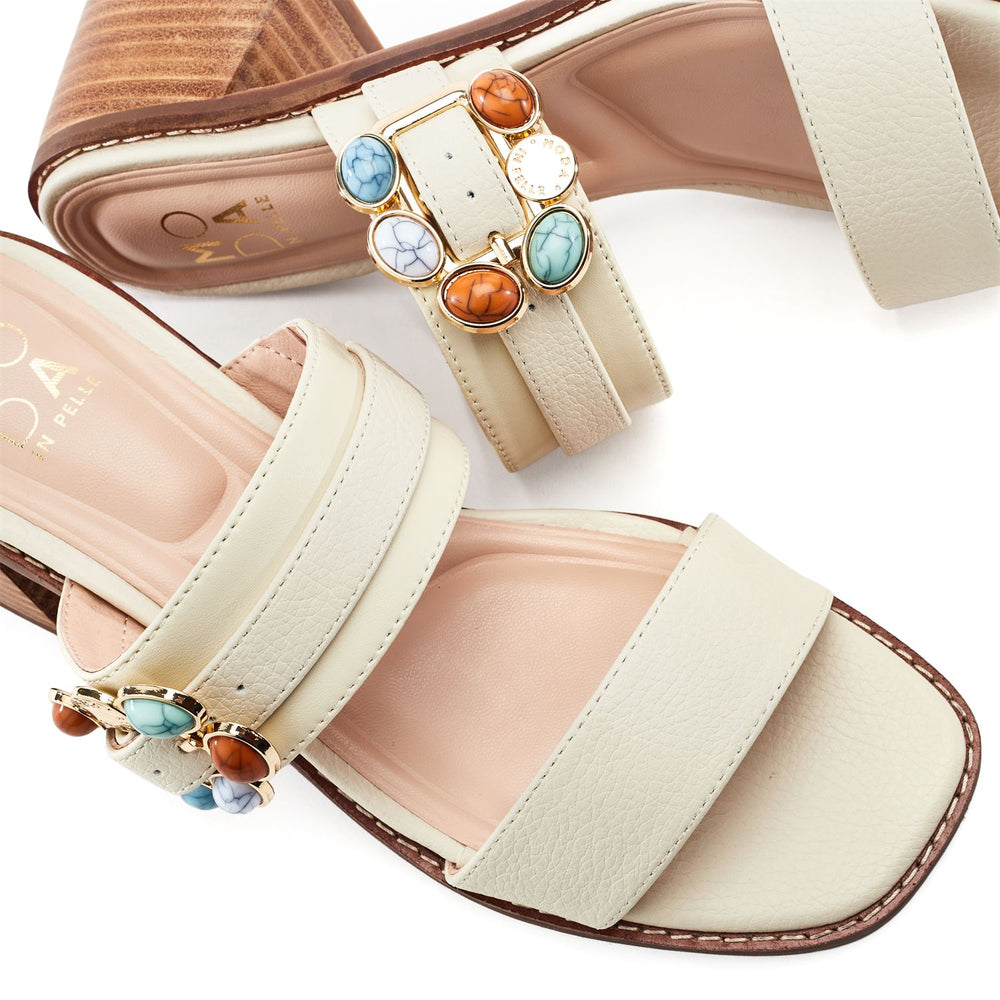 Mallorie Off White Porvair Sandals