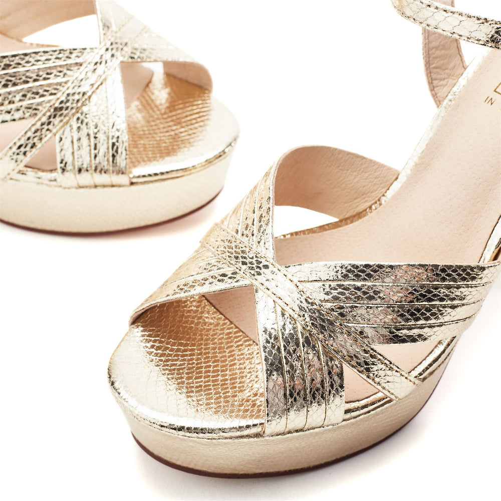 Mardonia Gold Porvair Sandals