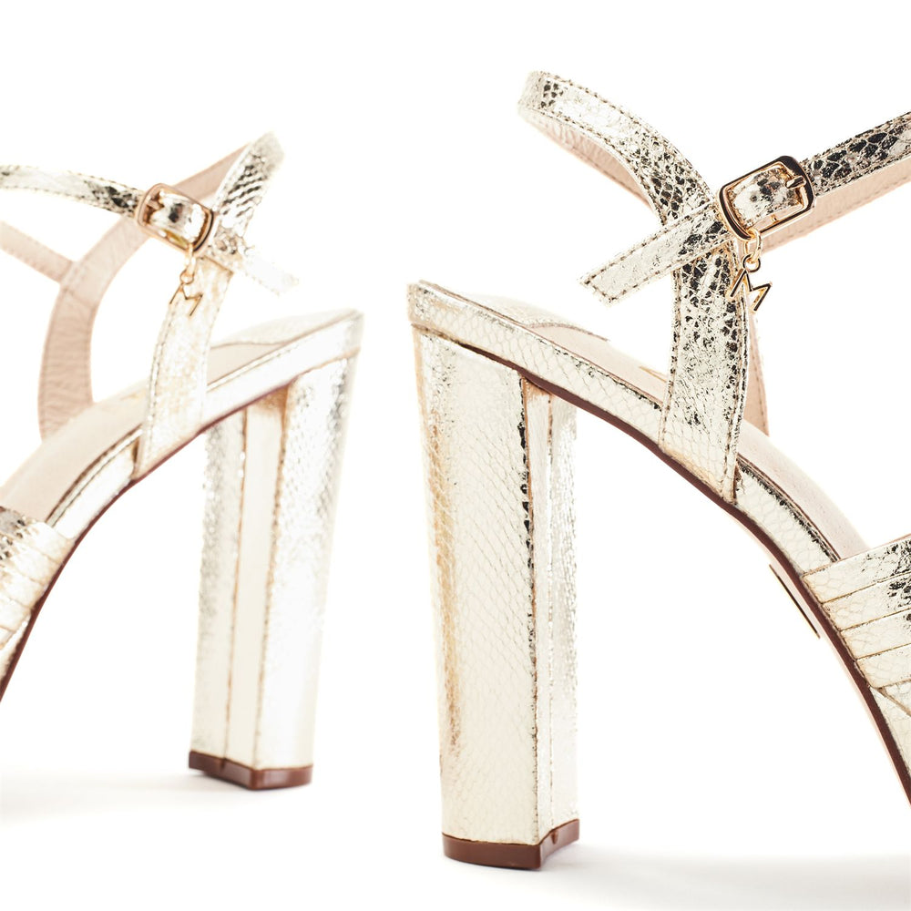 Mardonia Gold Porvair Sandals