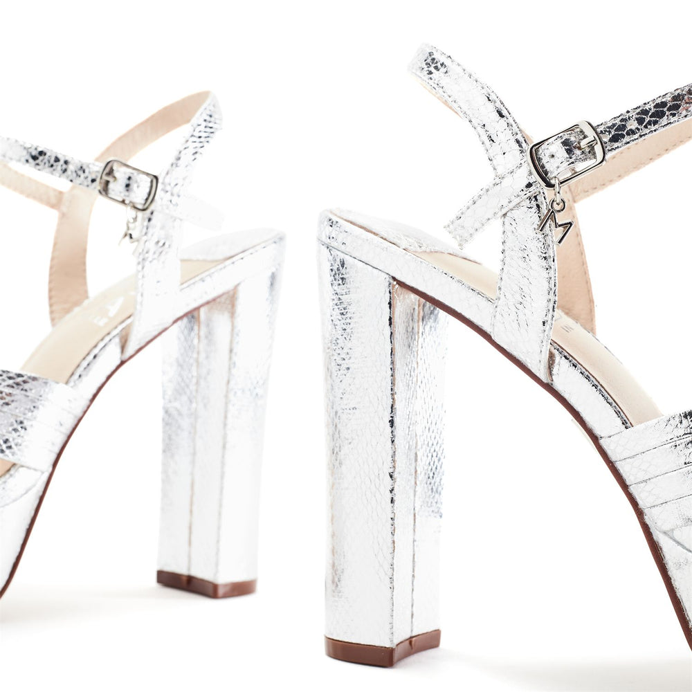 Mardonia Silver Porvair Sandals
