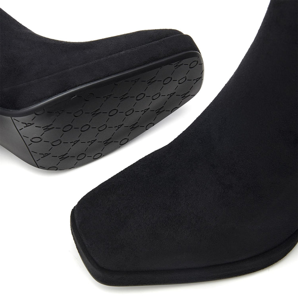 Marrienne Black Alcantara Alcantara Boots
