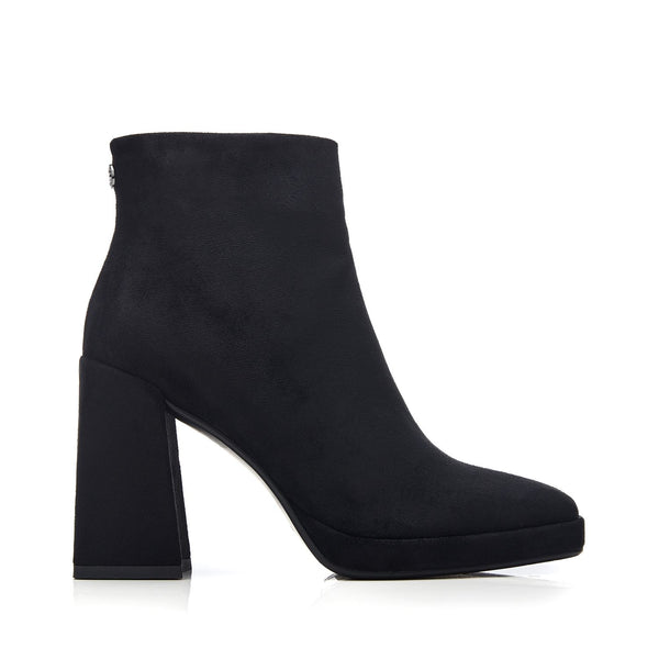 Marrienne Black Alcantara Boots