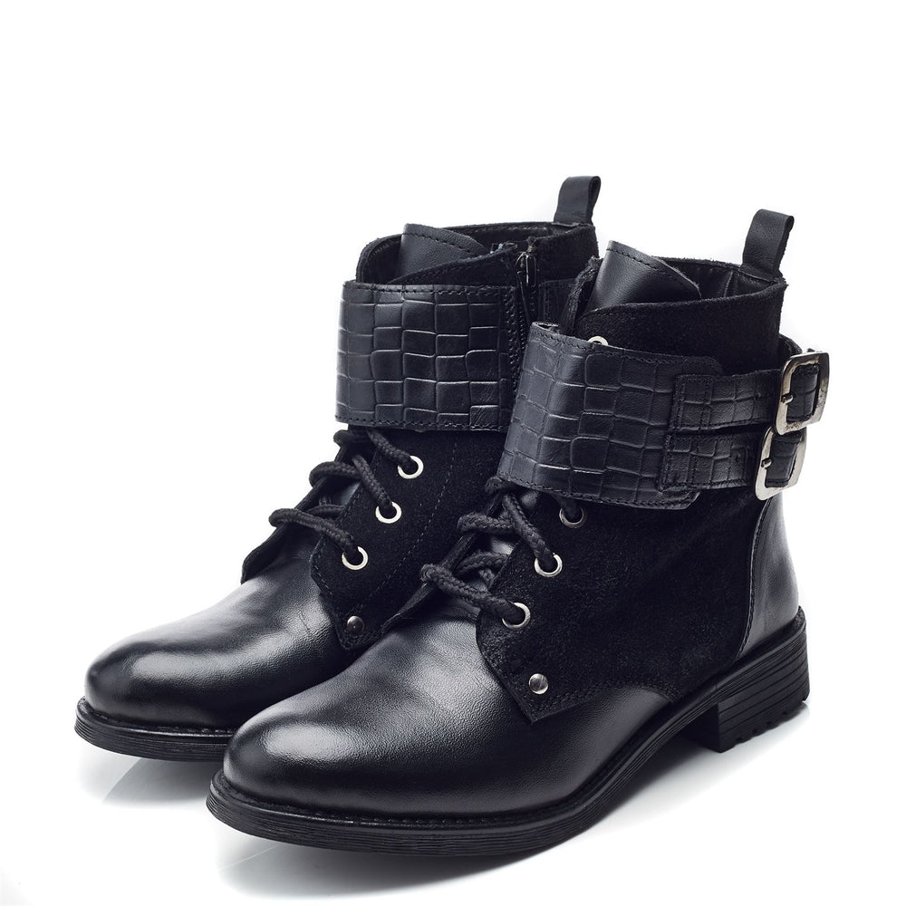 Mauvaise Black Leather Boots