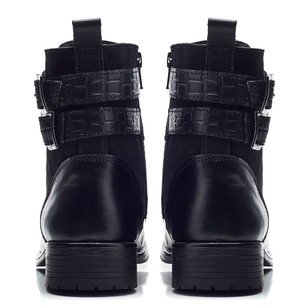 Mauvaise Black Leather Boots