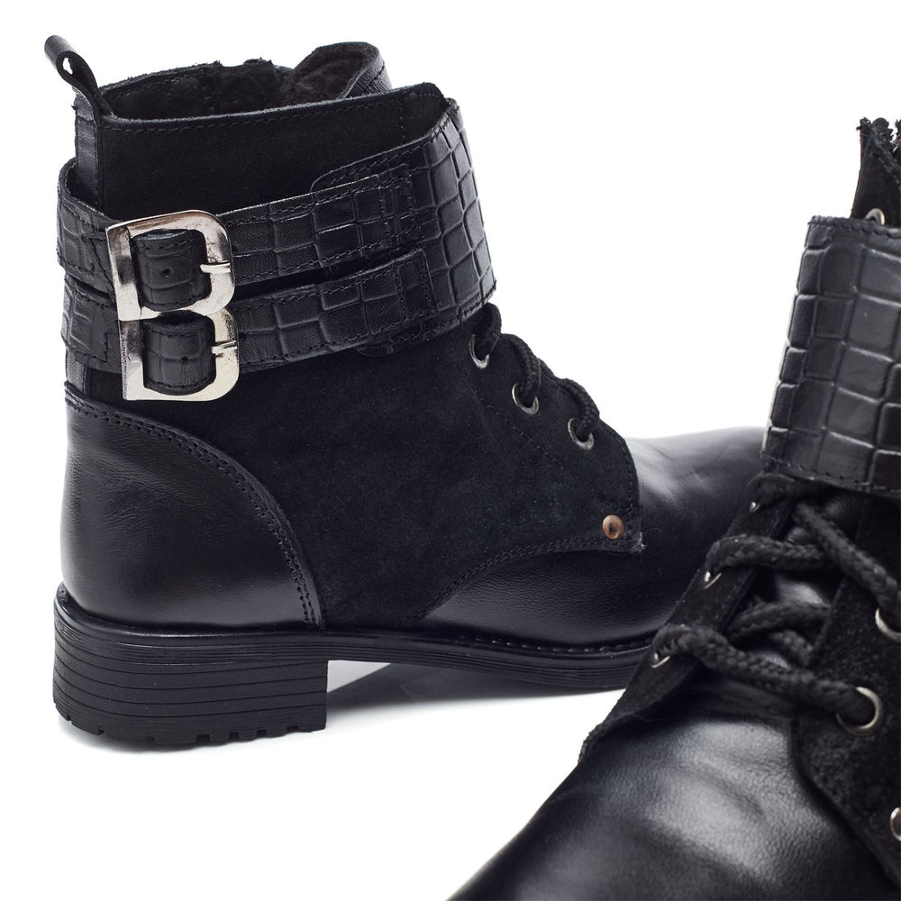 Mauvaise Black Leather Boots