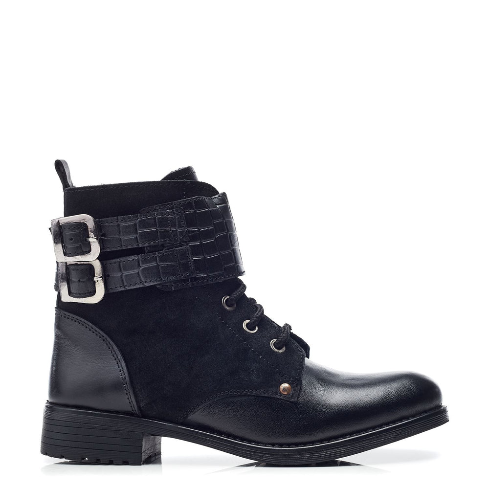 Mauvaise Black Leather Boots