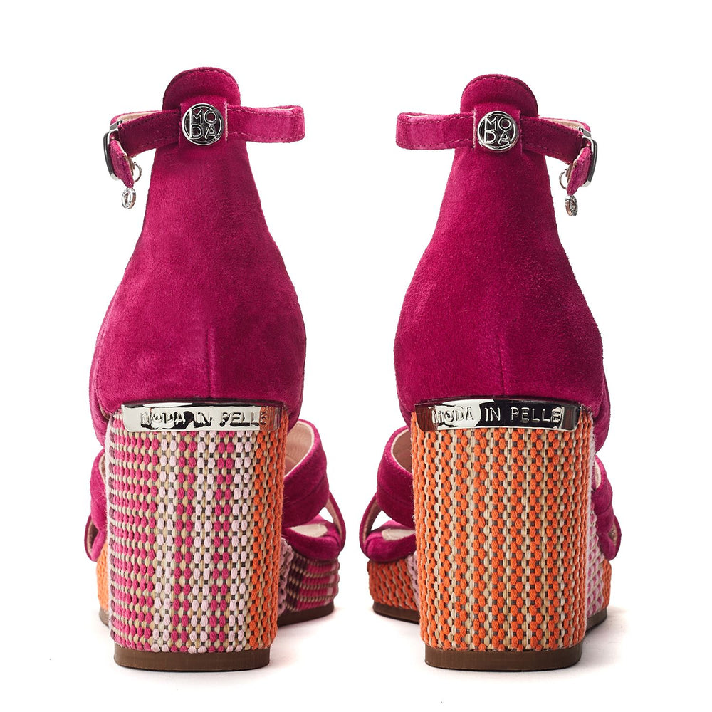 May Pink Suede Sandals