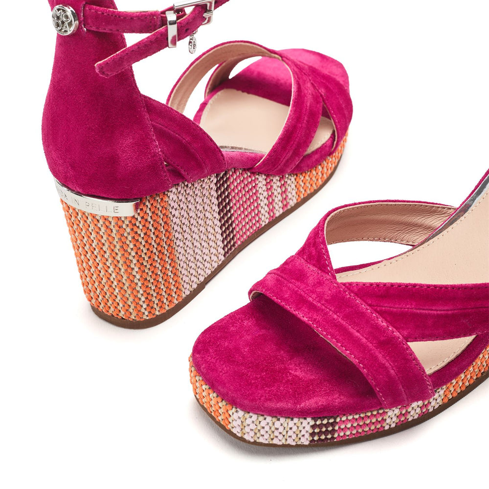 May Pink Suede Sandals