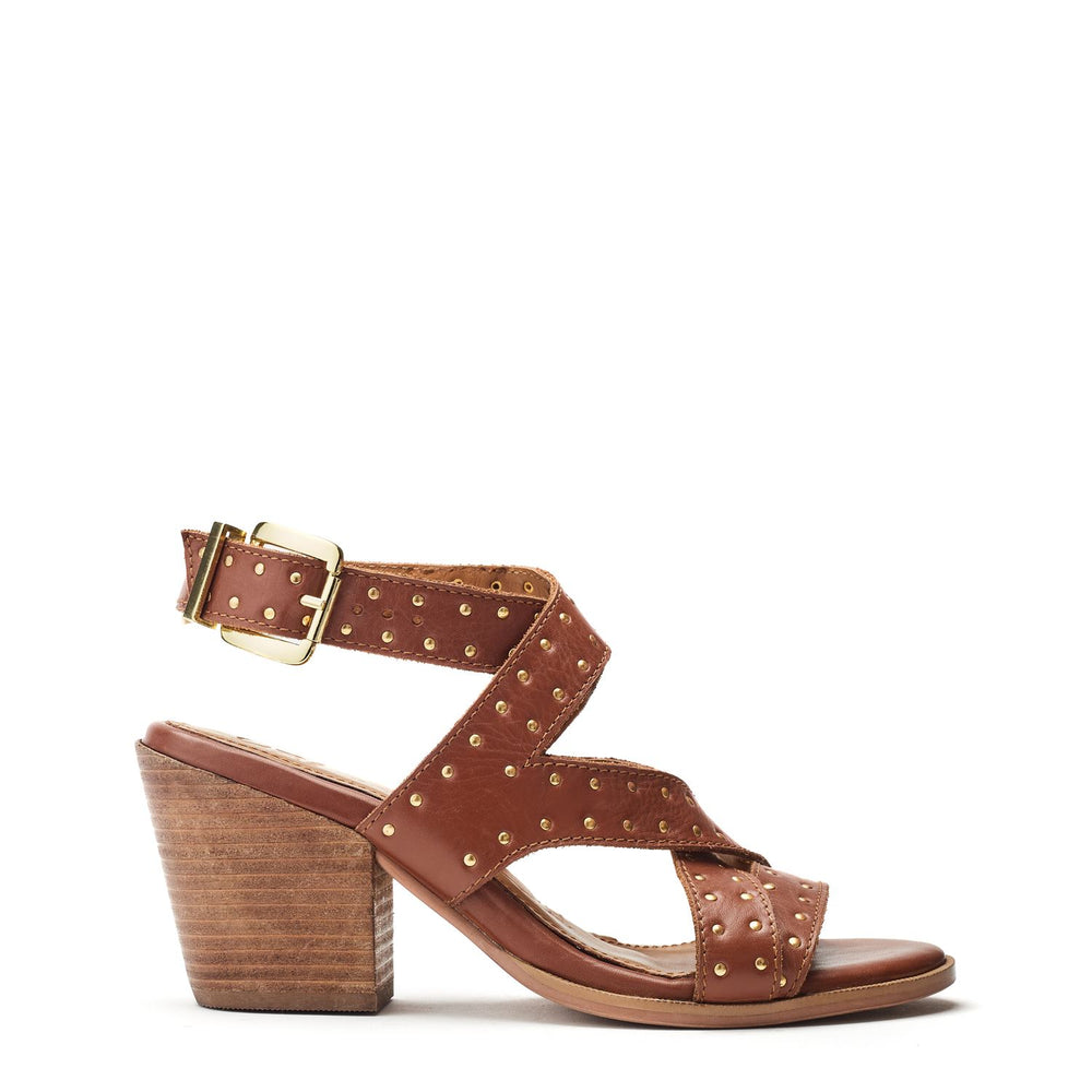 Mayley Tan Leather Sandals
