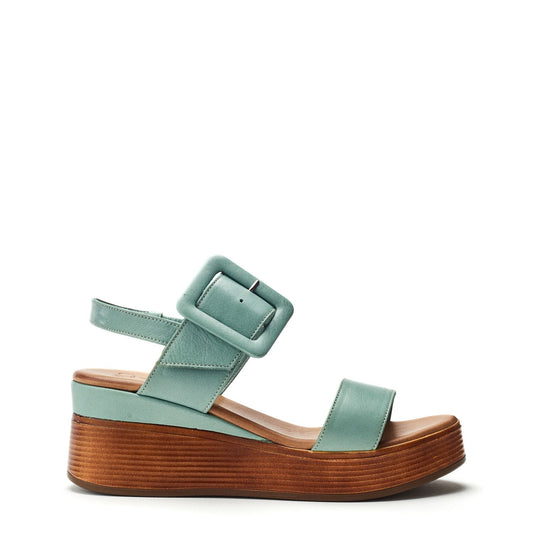 Mazus Sage Leather Sandals