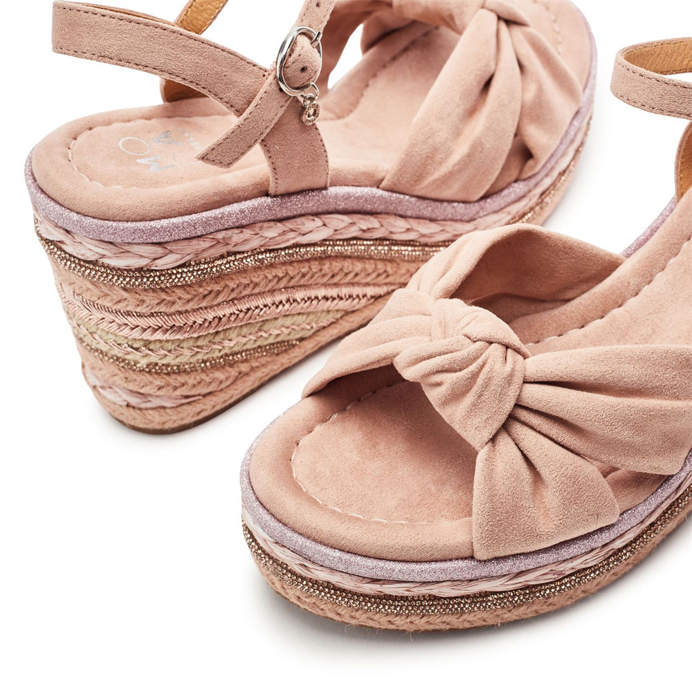 Meerah Cameo Alcantara Sandals
