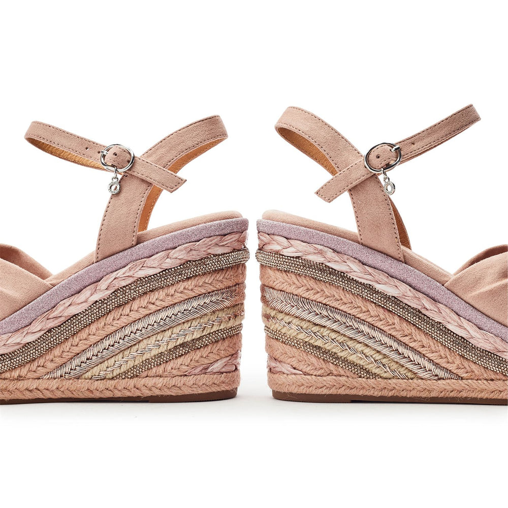 Meerah Cameo Alcantara Sandals