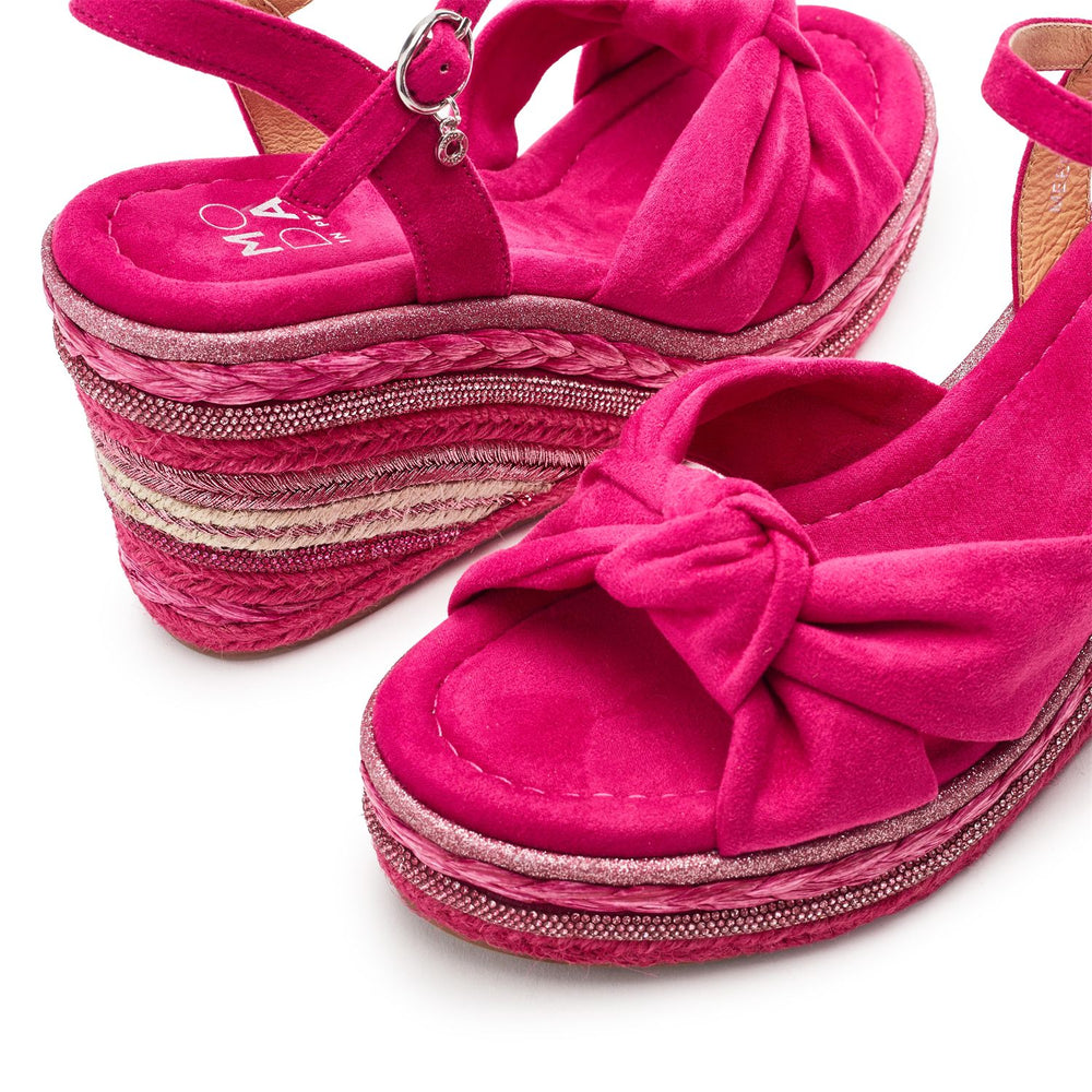 Meerah Fuschia Alcantara Sandals