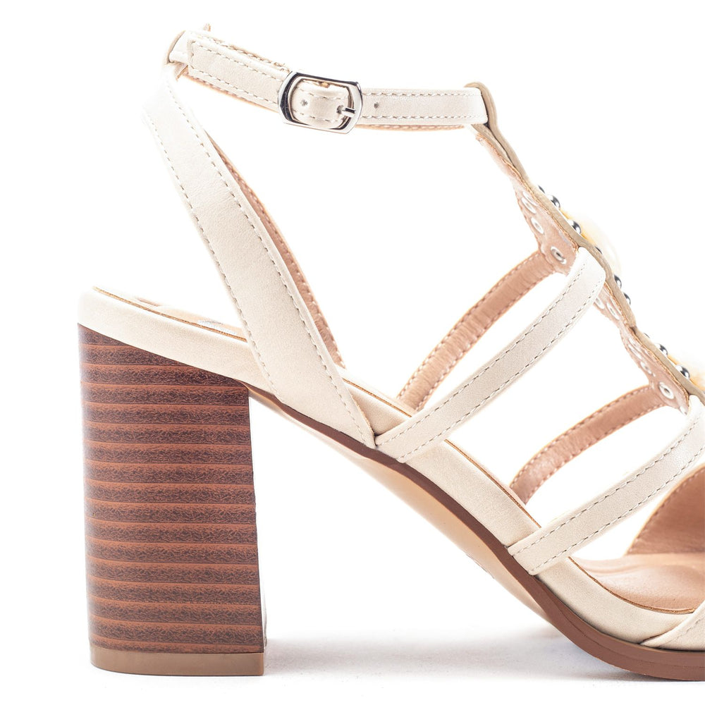 Megarah Off White Porvair Sandals