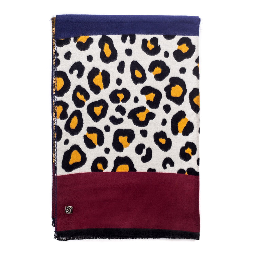 Melody Scarf Natural Leopard Polyester 