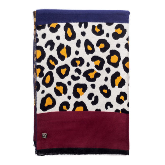 Melody Scarf Natural Leopard Polyester 