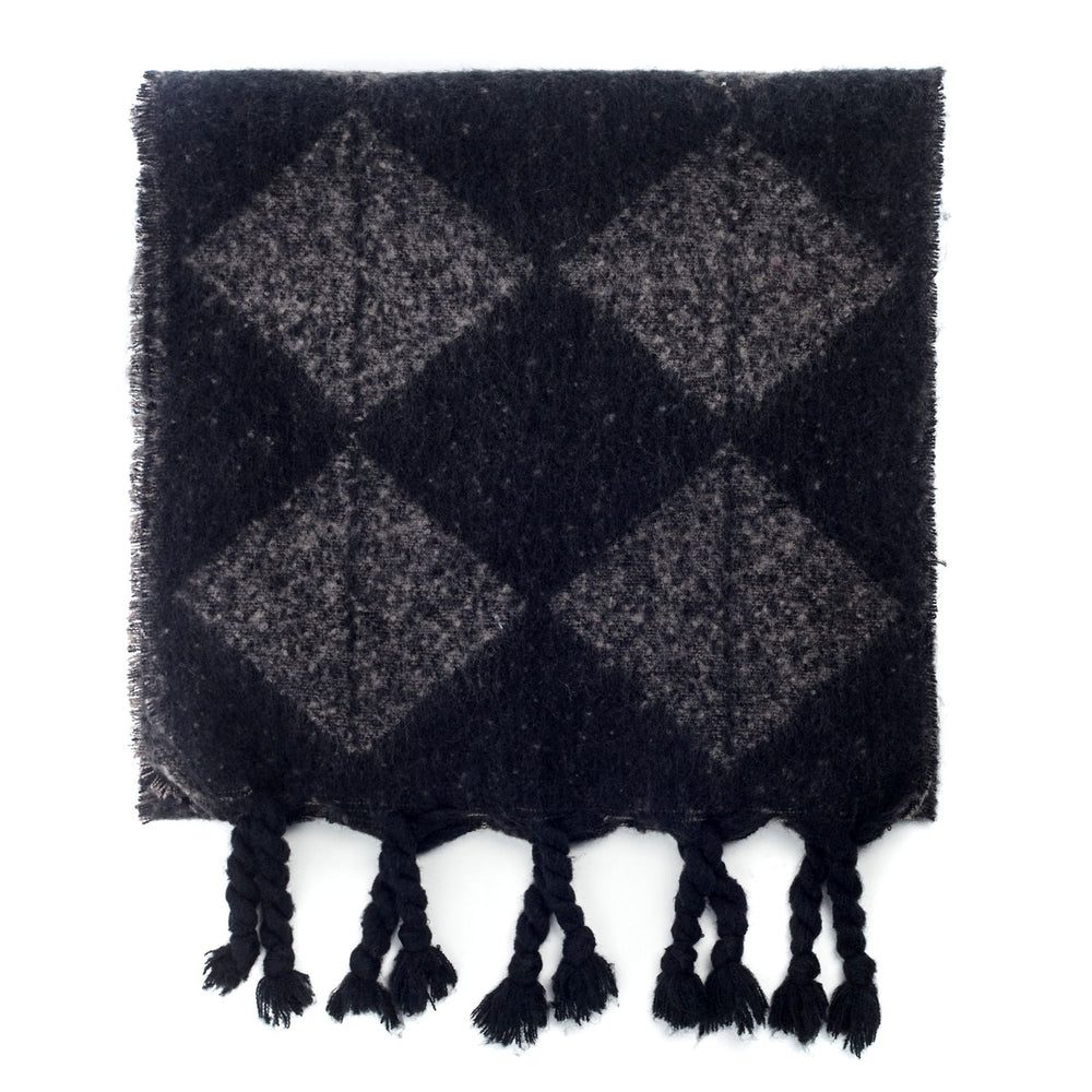 Milana Scarf Black-White Polyester 