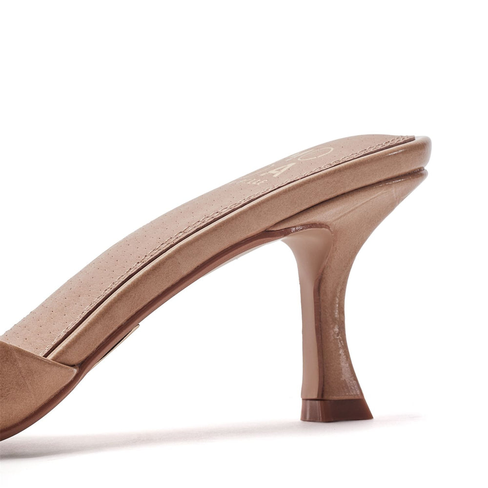 Minka Camel Mocc Croc Sandals