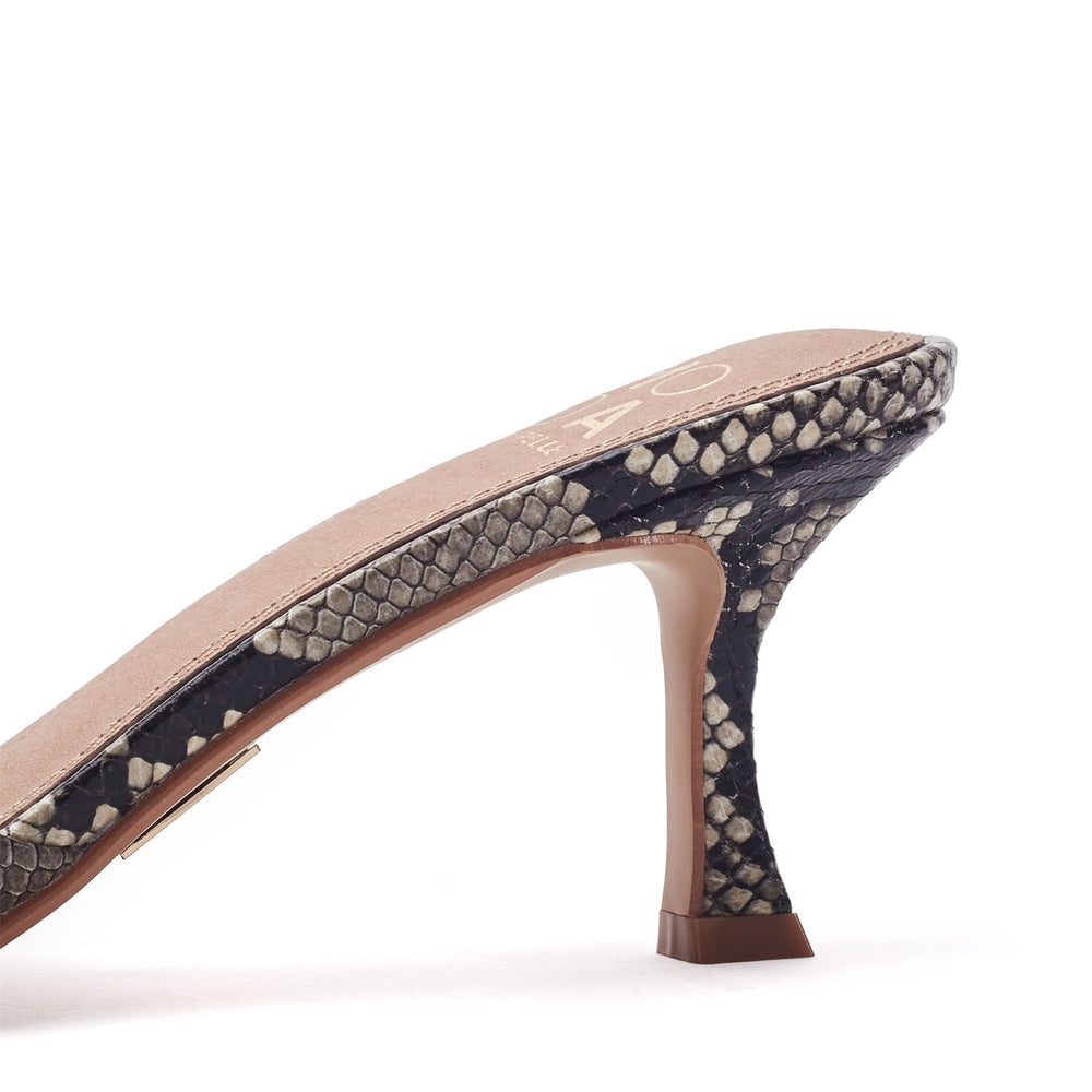 Minka Grey Mix Snake Print Sandals