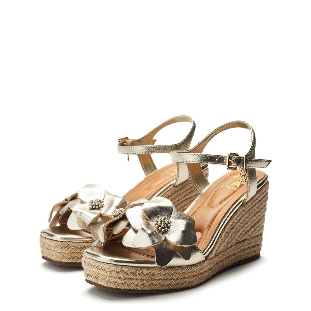 Mistee Champagne Leather Sandals