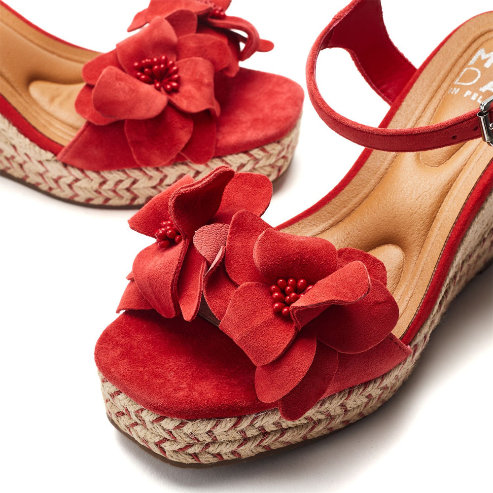 Mistee Red Suede Sandals