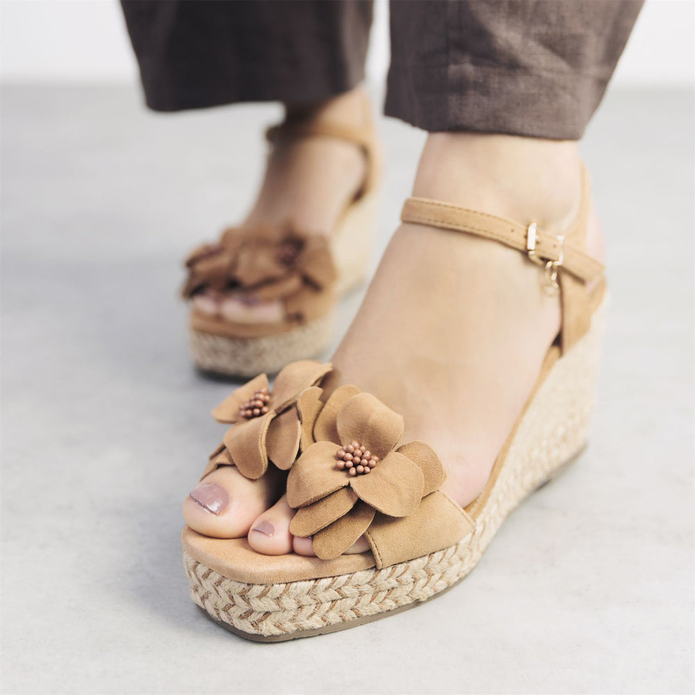 Mistee Tan Suede Sandals