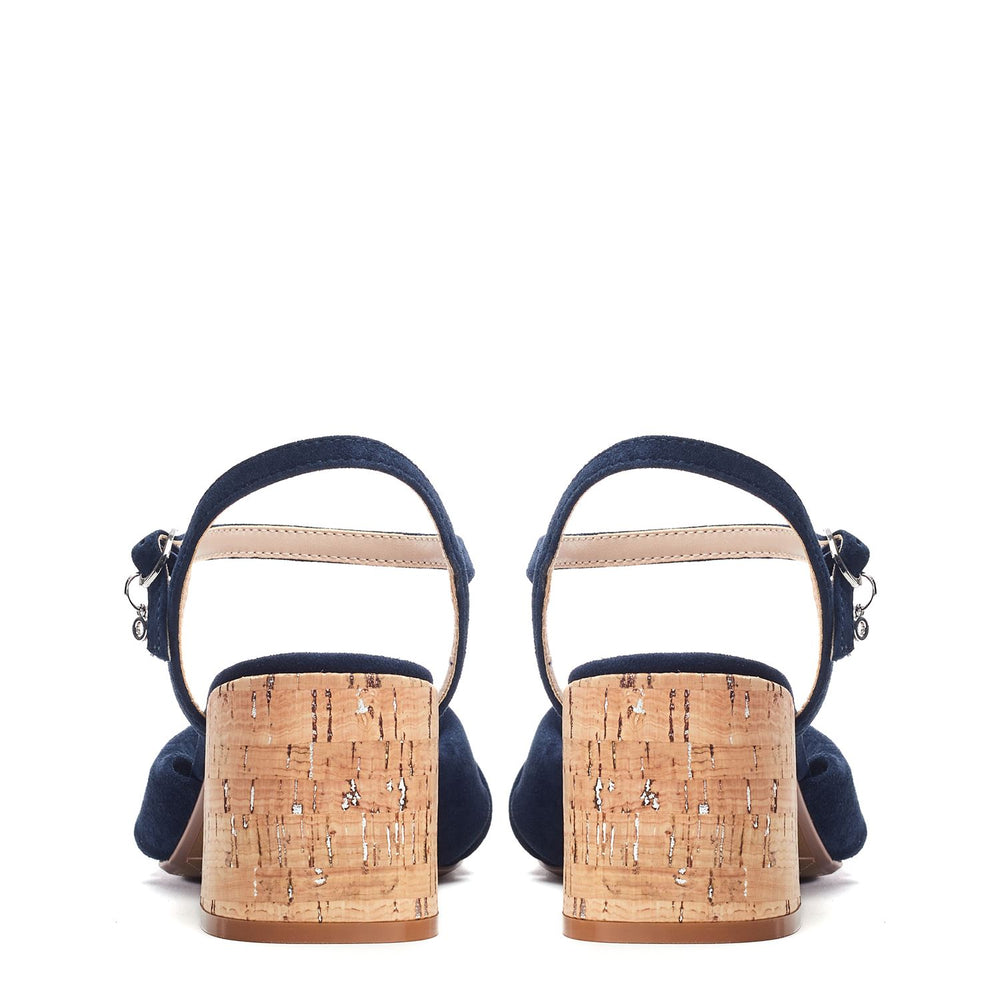 Mokara Navy Suede Sandals