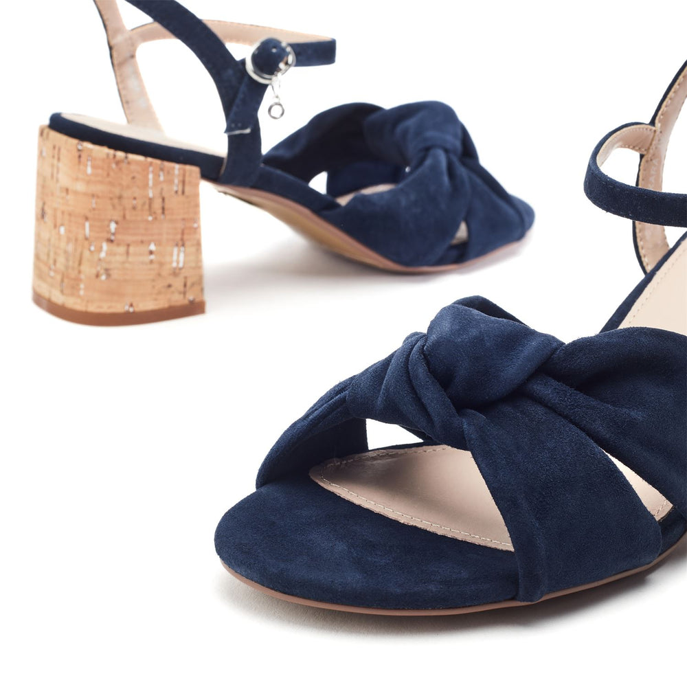 Mokara Navy Suede Sandals