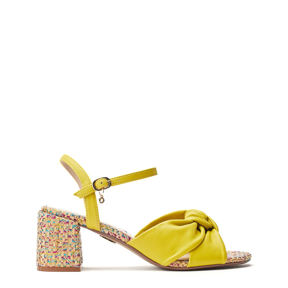 Mokara Yellow Leather Sandals