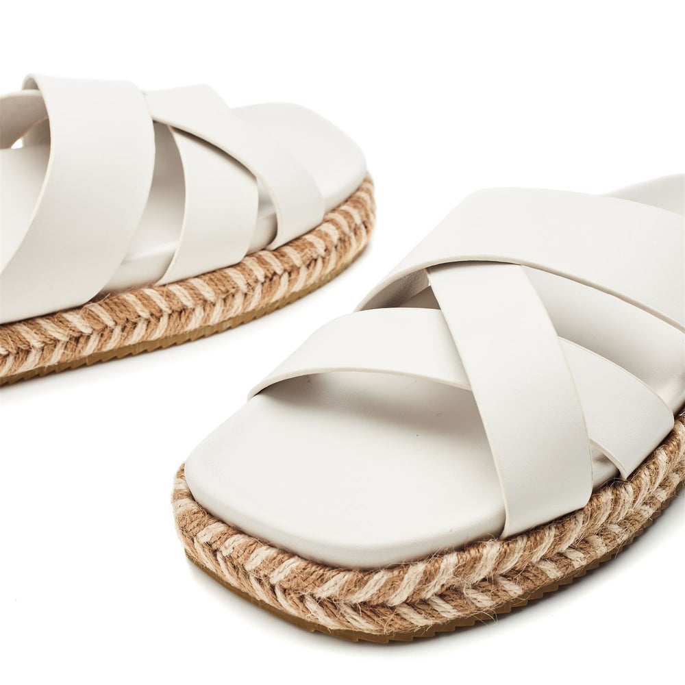 Morornie Off White Porvair Sandals