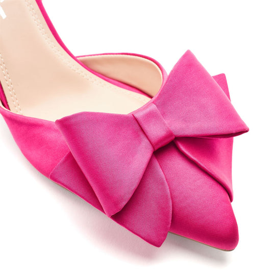 Nahara Pink Satin Shoes