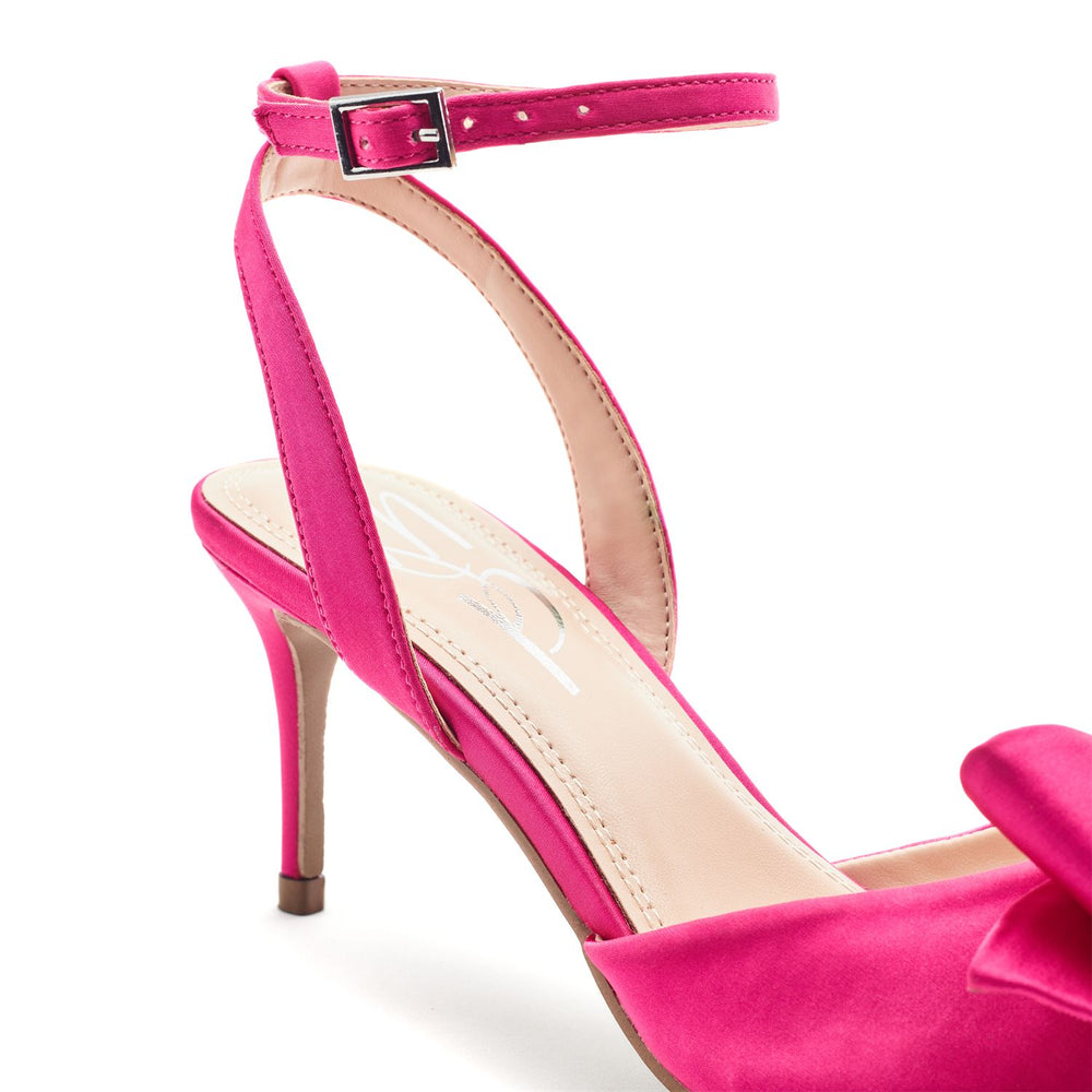 Nahara Pink Satin Shoes