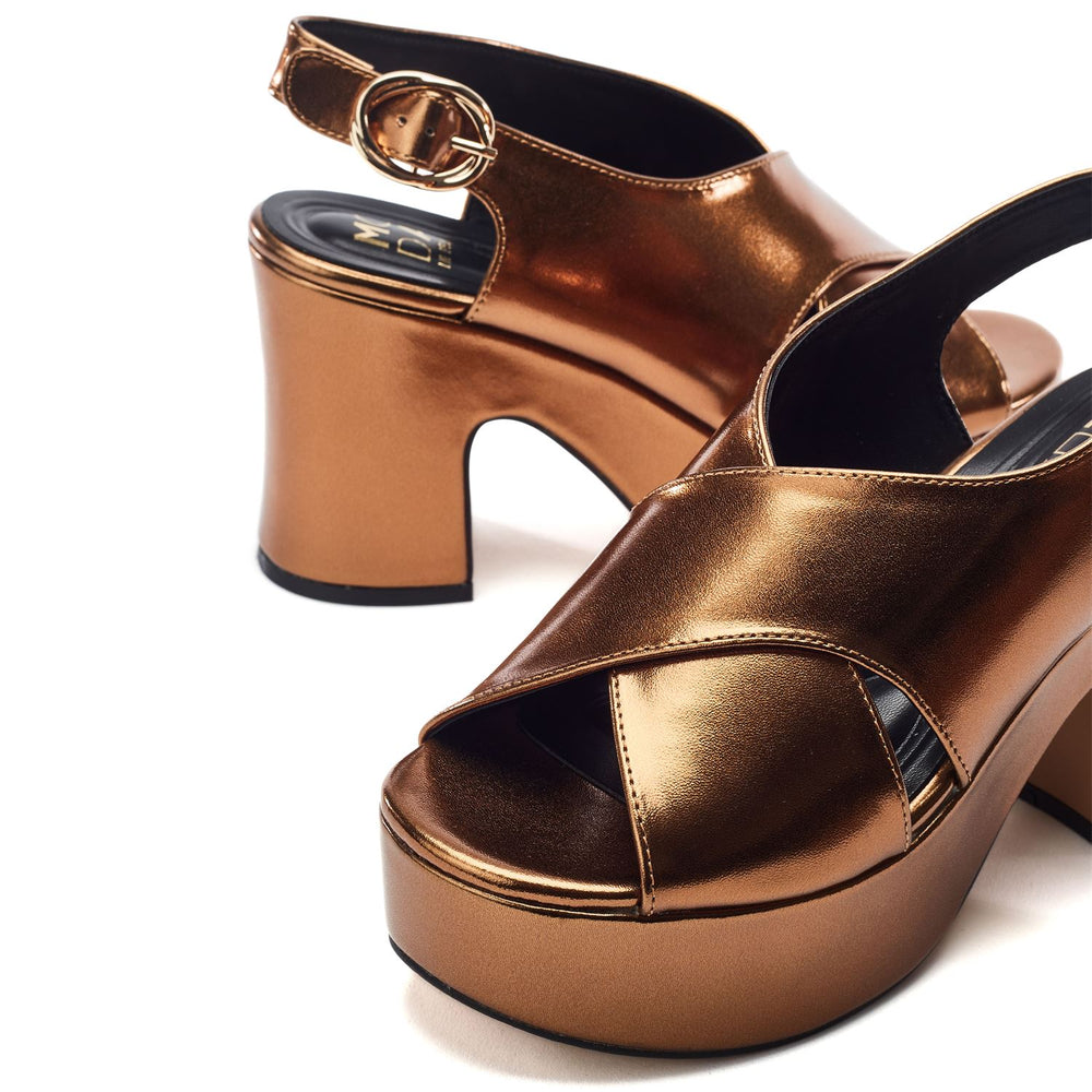 Nakara Bronze Porvair Sandals
