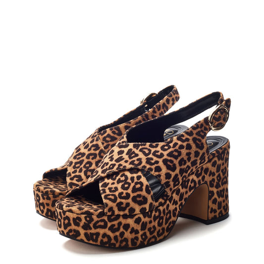 Nakara Leopard Alcantara Sandals