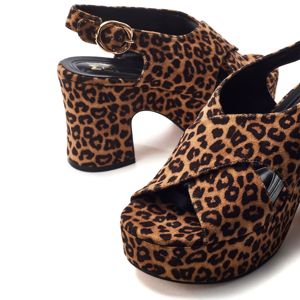 Nakara Leopard Alcantara Sandals