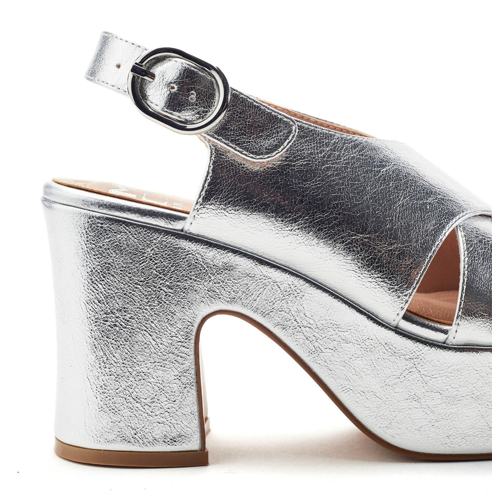 Nakara Silver Porvair Sandals