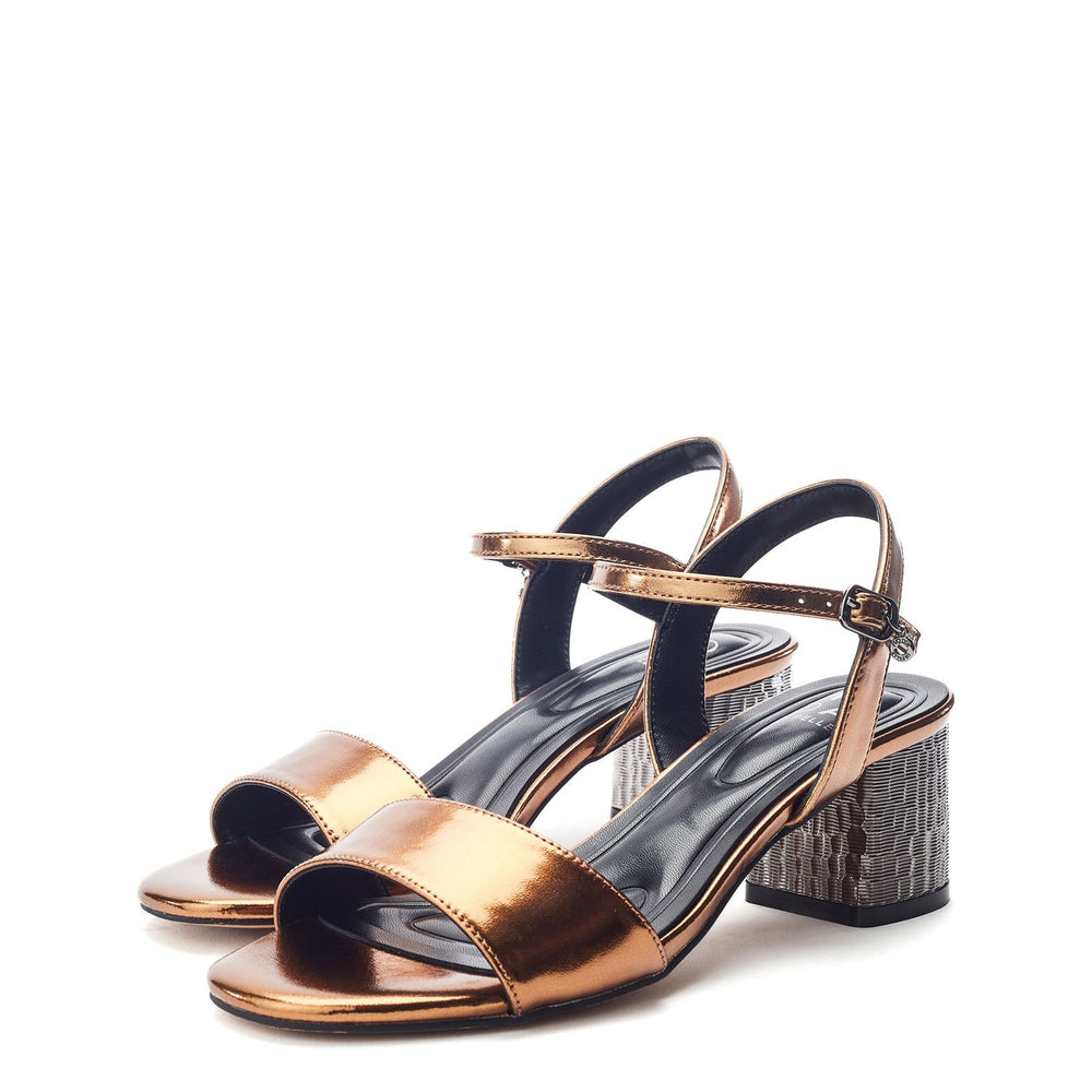 Nareena Gold Porvair Sandals