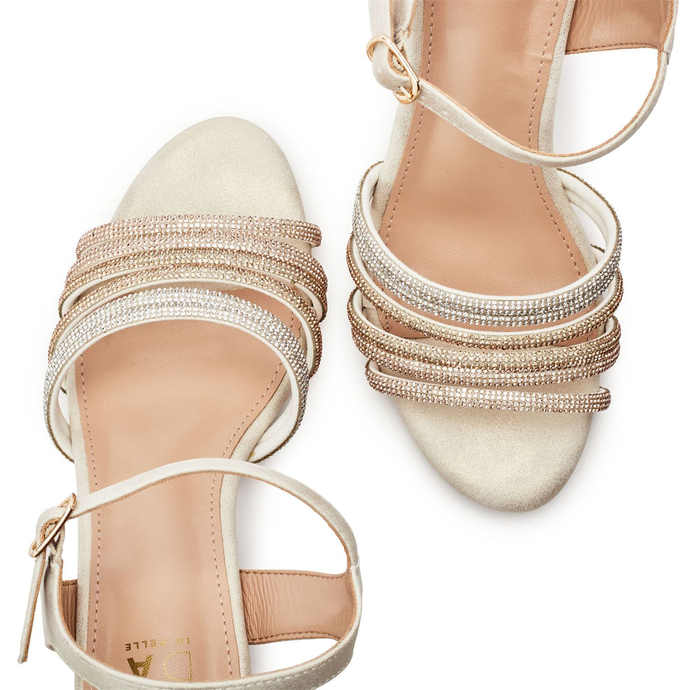 Narine Gold Porvair Sandals