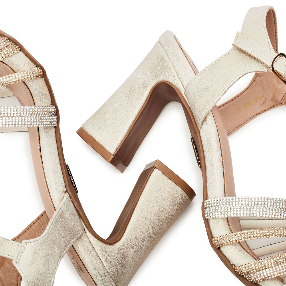 Narine Gold Porvair Sandals