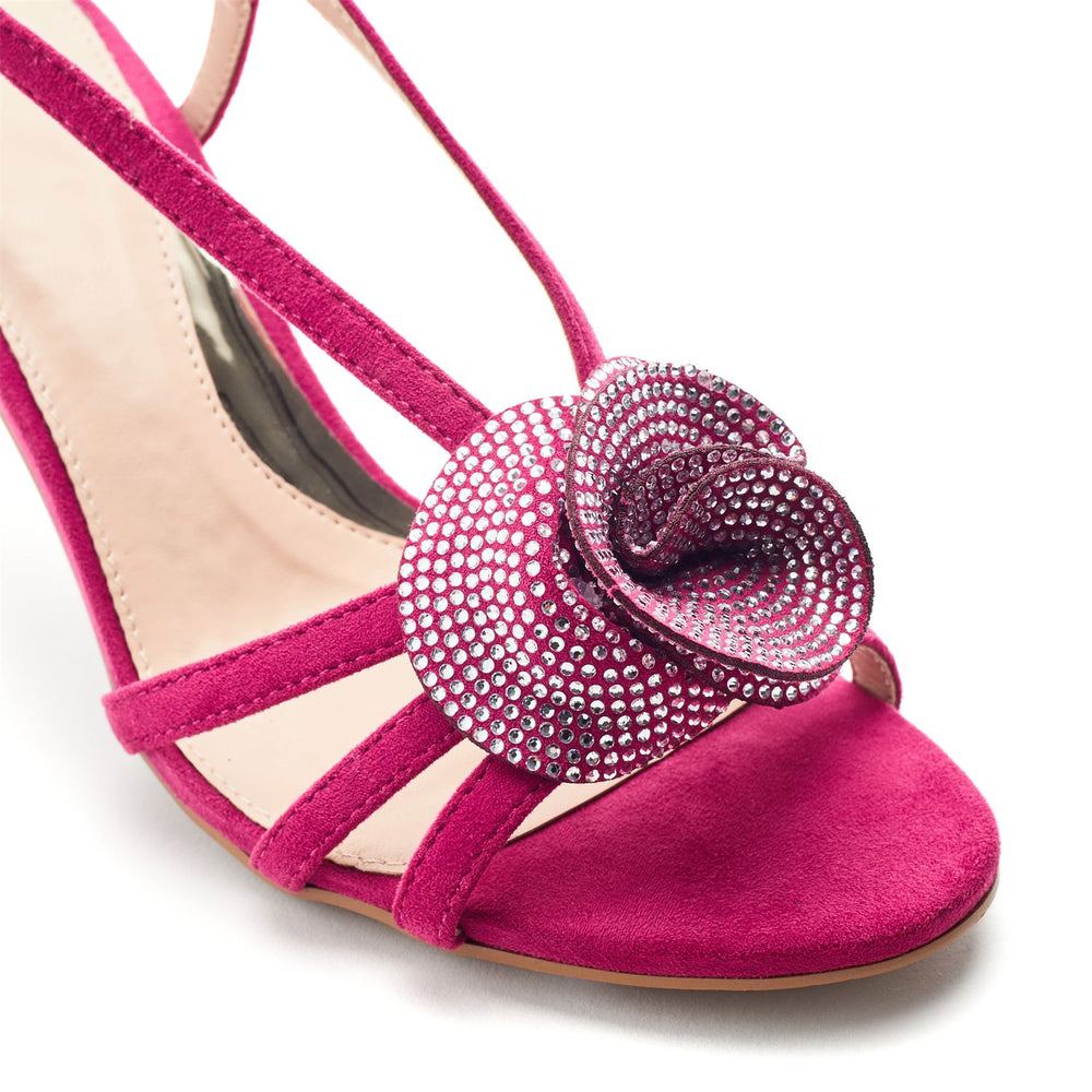 Narra Pink Alcantara Sandals