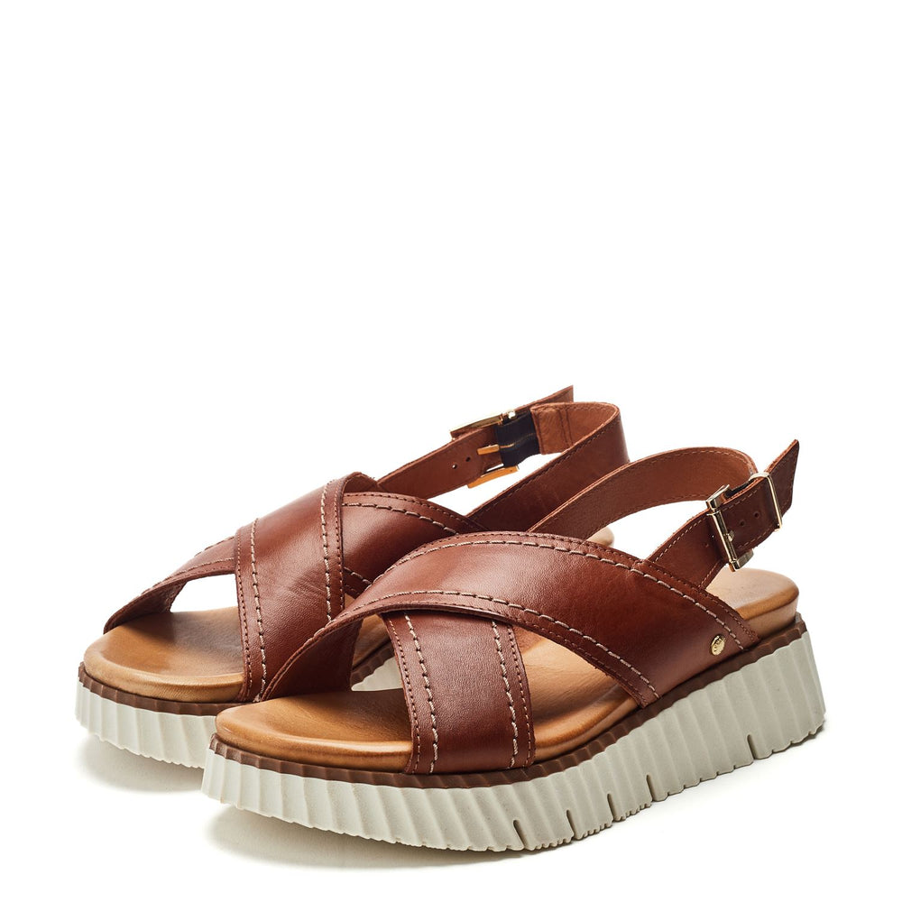 Nellin Tan Leather Sandals