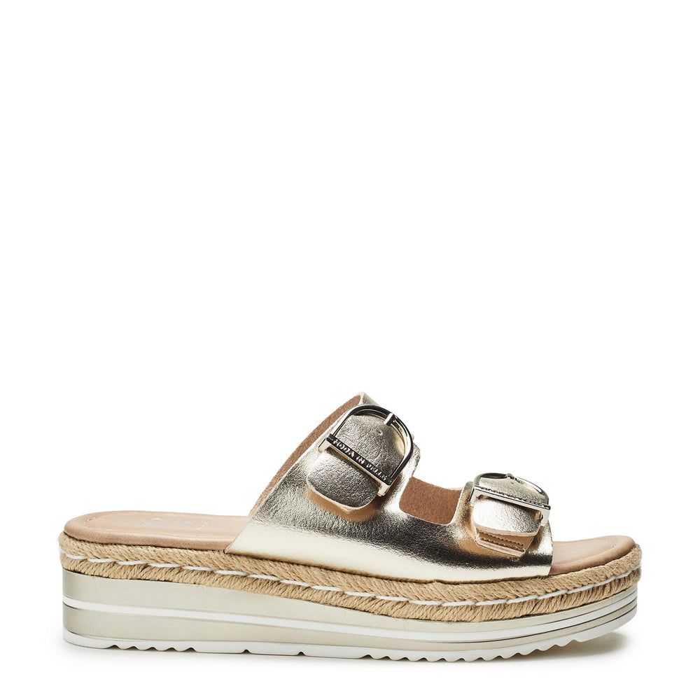 Nestta Gold Metallic Sandals