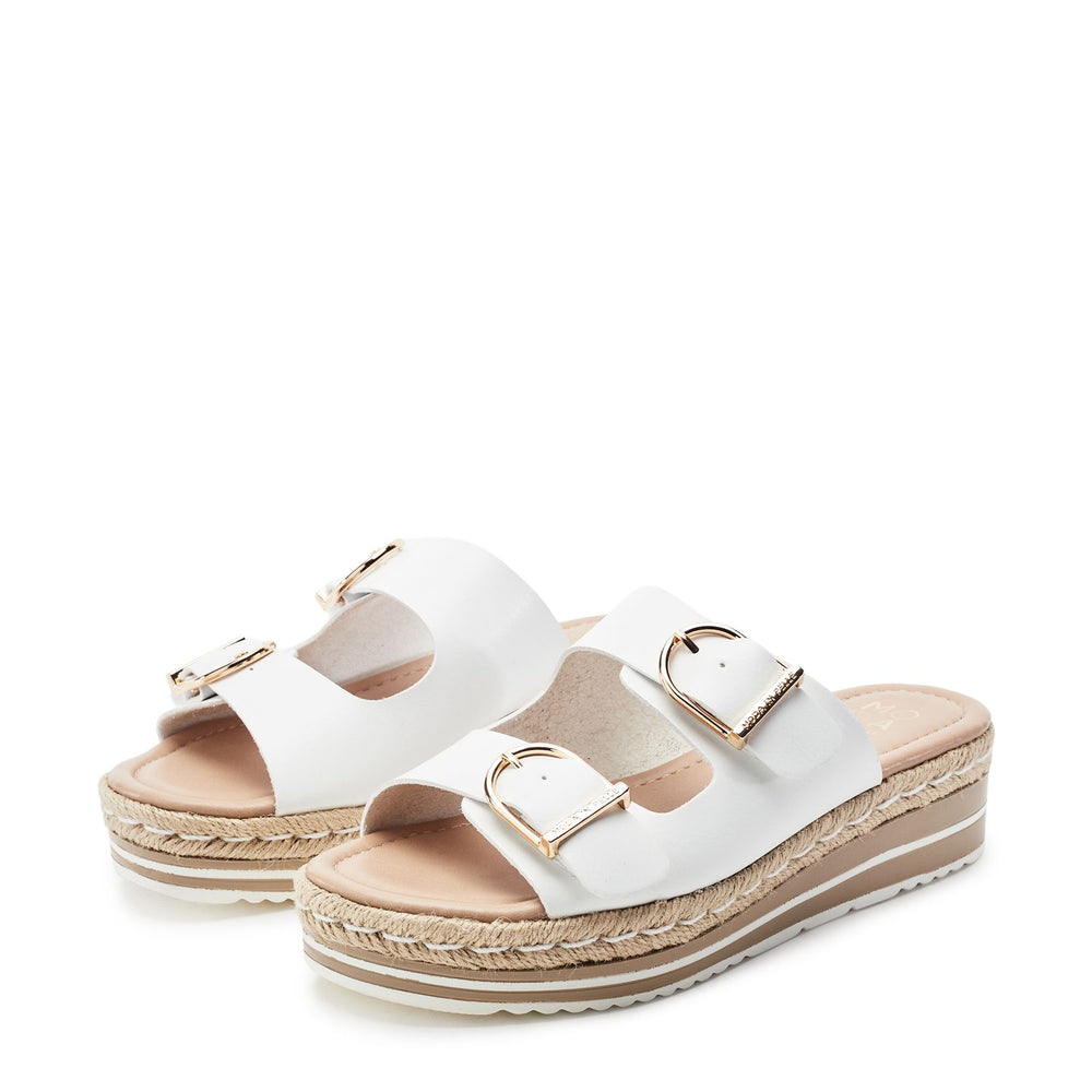 Nestta White Porvair Sandals