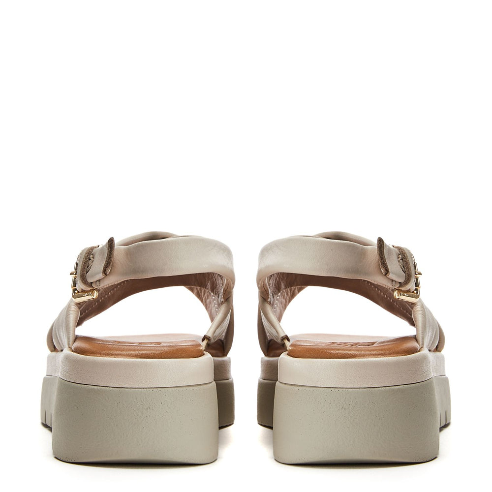 Nettina Off White Leather Sandals
